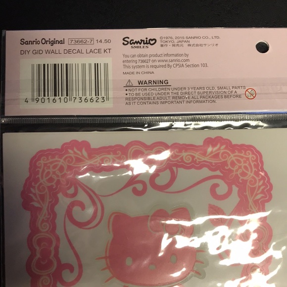 Hello Kitty Sanrio Glow in the Dark Wall Decals - Picture 3 of 10